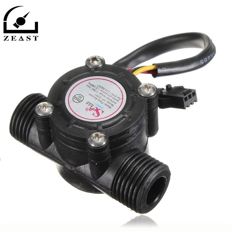 Water Flow Sensor Flowmeter Hall Flow Sensor Water Control 1-30L/min 2.0MPa