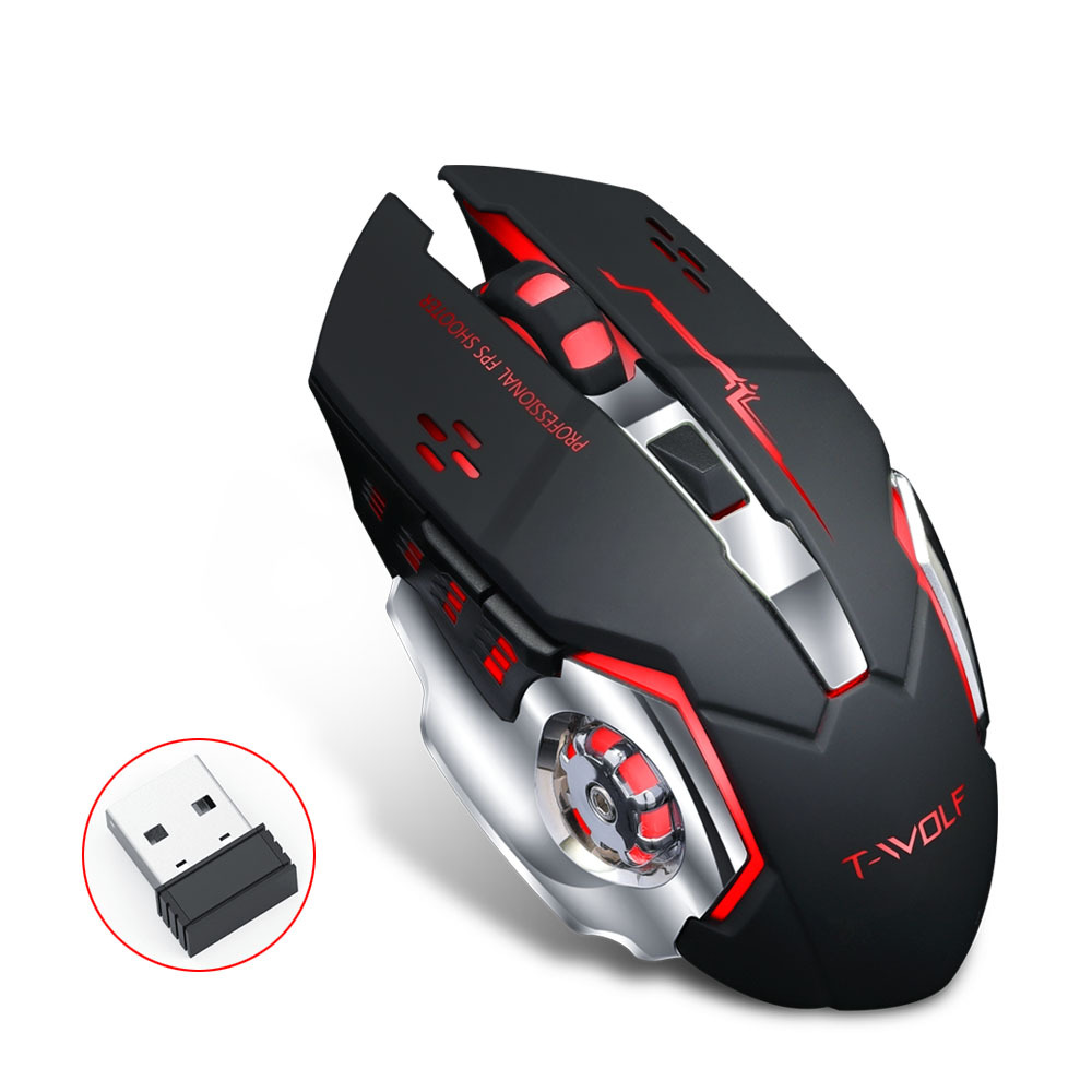 Nowy 2.4Ghz Wirelss przenośny wyciszony Bluetooth podwójny tryb mysz świecąca gra Laptop telefon PC Pad telefon uniwersalny Raton inalambrico myszy