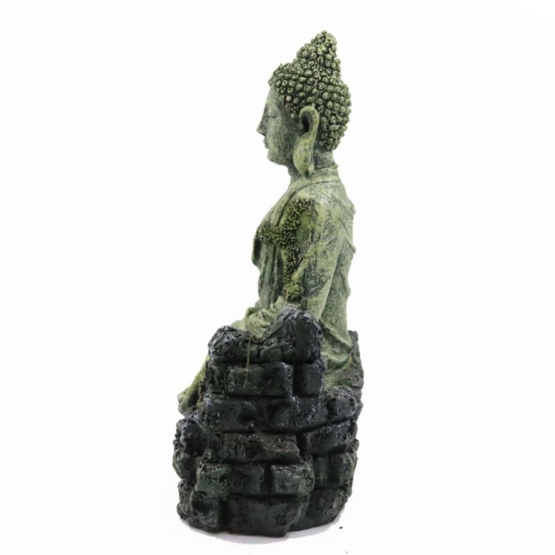 Harz Alte Nachahmung Buddha Statue Ruinen Aquarium Ornament Aquarium Dekor angeln zubehör Aquarium dekor