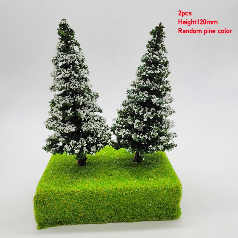 1:87 Schaal Ceder Model Pine Bomen Ceder Landschap Miniatuur Treinspoorweg Layout Dioramas Diy Venster Kerst Dag Decoratie: 120mm