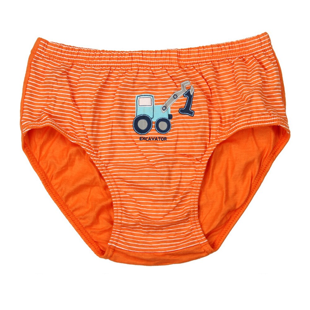 For Boys Children Cute Panties Briefs Cotton Material Striated Comfortable Breathable Soft Truck Numbers Printed Kid Underwear