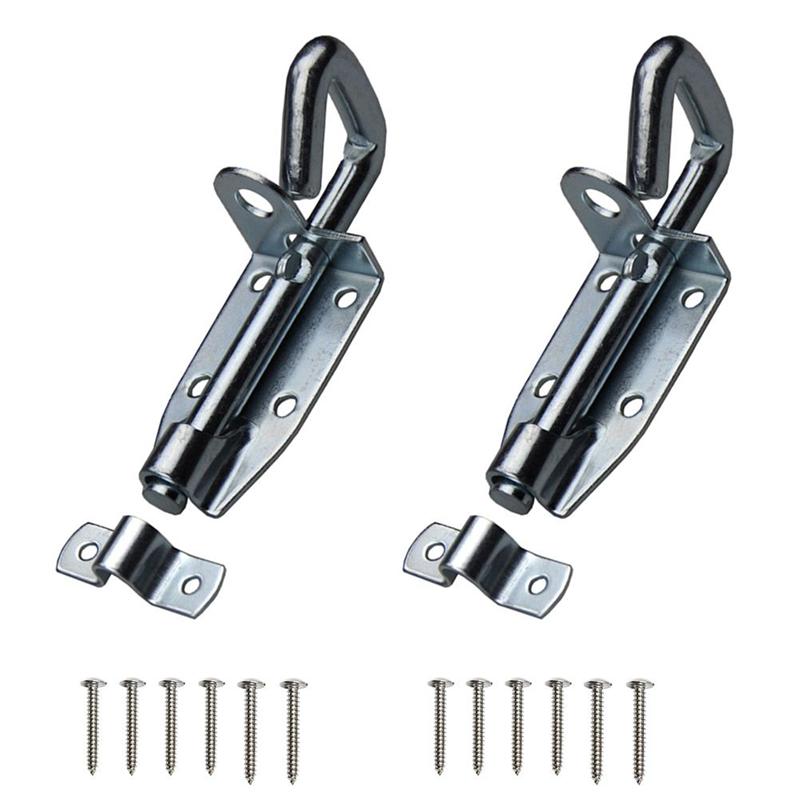 2 Sets Barn Door Window Latch Bolts Window Gate Security Latch Lock With Screws Bolt House Door Bathroom Warehouse Door Buckle: 15cm 2pcs / 10cm 2pcs