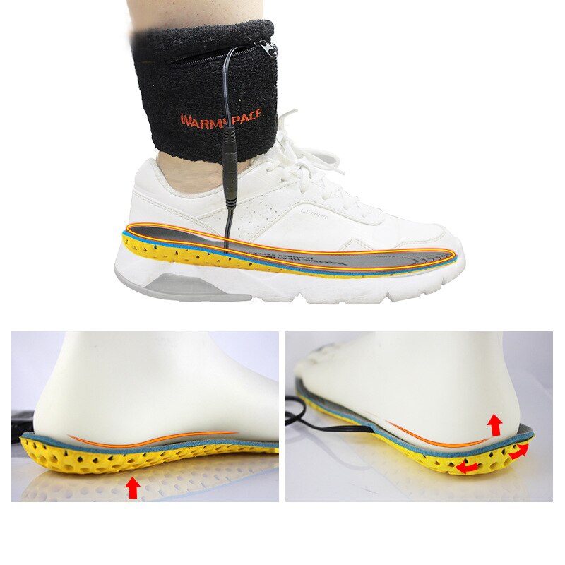 Plantillas calefactables para calzado de invierno, plantillas eléctricas con carga para botas, para mantener el calor con almohadillas para pies de piel con batería
