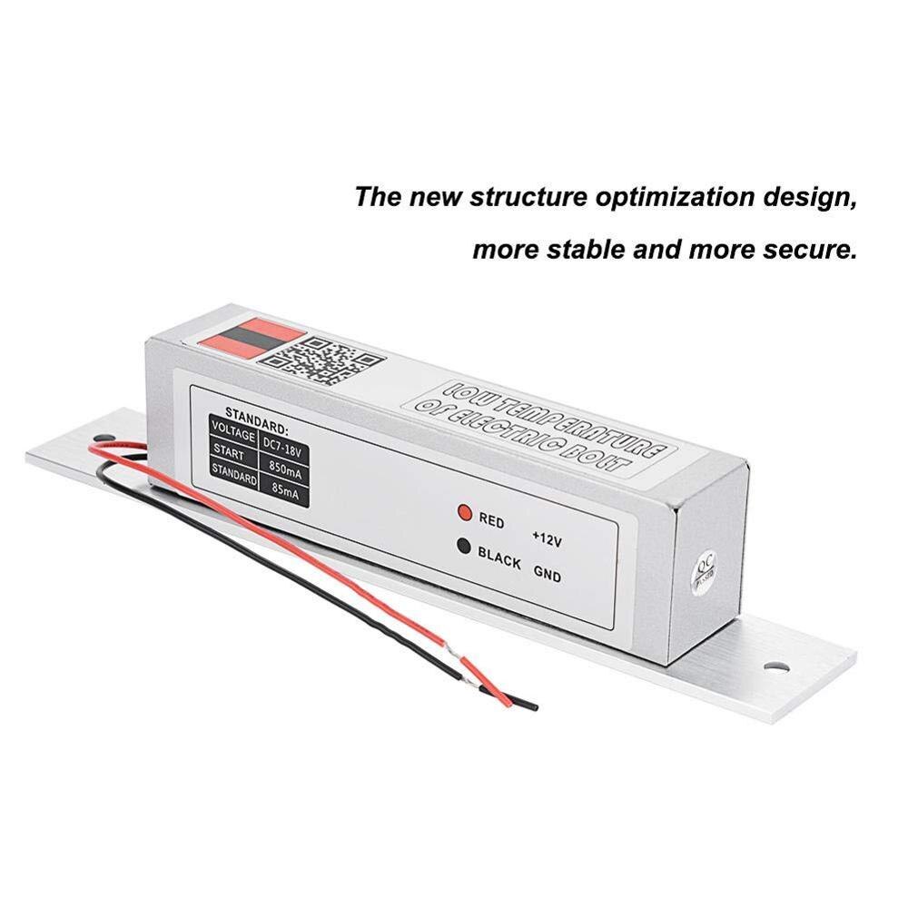 Magnetische Solenoid Elektrische Bolt Deurslot Lage Temperatuur Bolt Lock Nc Modus Voor Deur Toegangscontrole