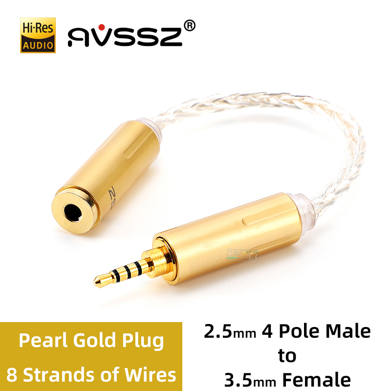 Cable de Audio para auriculares de soldadura Manual para jack XLR 3,5mm 4,4mm 6,35mm 2,5mm macho hembra con adaptador de auriculares de Cable plateado: Oro