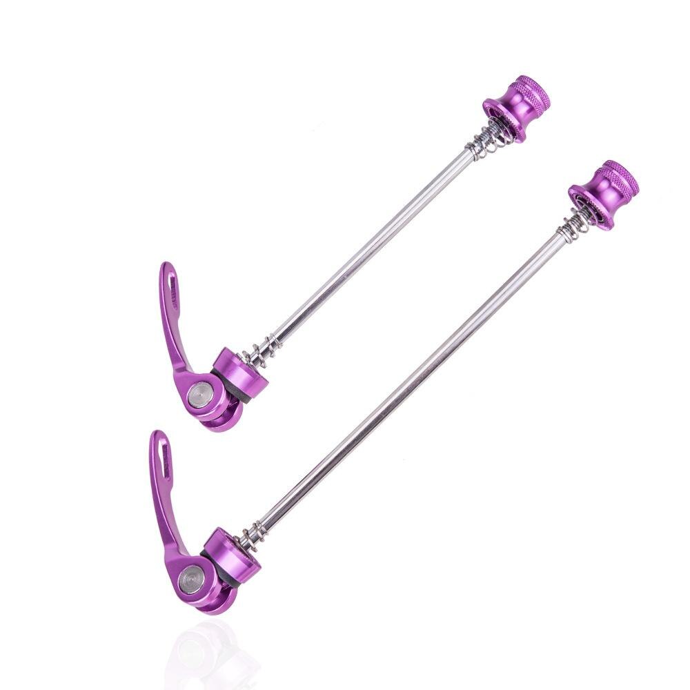 Bicycle Quick Release Skewer Lever Aluminum Alloy Bike Quick Release for MTB Road Bike Wheel Hub Lightweight Quick Skewers: purple