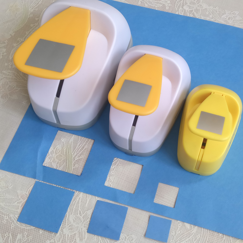 18mm-53mm Square Shaped craft punch Scrapbooking School DIY Paper Cutter EVA foam Geometry Hole Punches