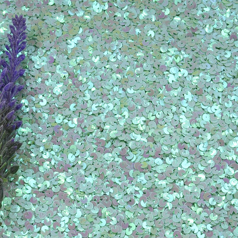 20g/ loten 4mm stijl pailletten losse pailletten voor knutselen diy glitter confetti nagelkunst decoratie pailletten naai accessoires: Ab groen