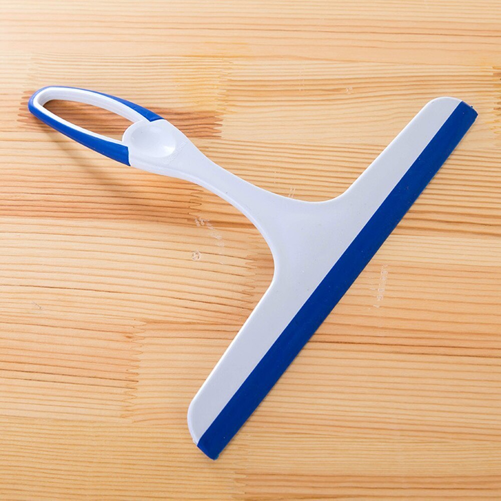 Escobilla de ducha para ventana, limpiaparabrisas de vidrio para baño, cocina, coche, accesorios de limpiador de silicona, raspador: Marrón