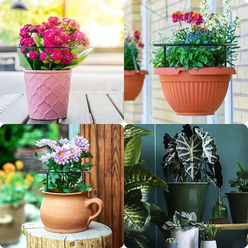 Soporte de plástico para plantas, marco de pila, arreglo de invernadero, varilla fija semicircular, soporte de escalada para plantas y flores de interior, 1/40 Uds.