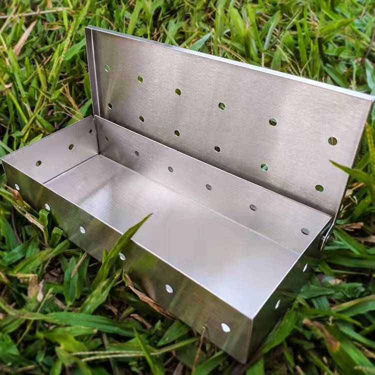 Stainless Steel Smoker BOX BBQ Stainless Steel Smoke Box Kitchen Tools Cooking Tools Bacon Mini Outdoor BBQ Products