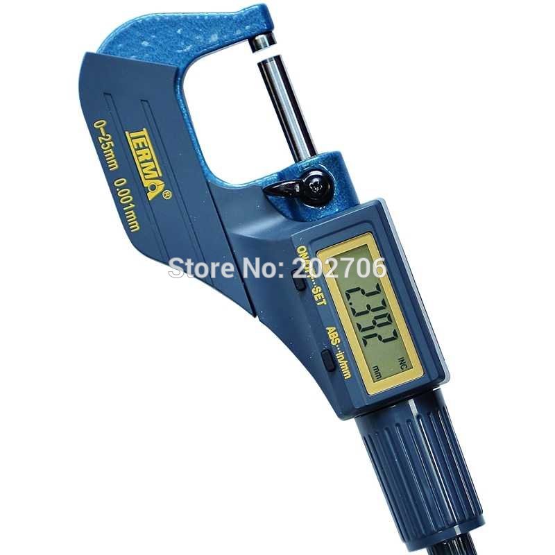 Micrometro Digitale 0-25,4mm Con Risoluzione 0,001mm - Comparatore Elettronico Per Precisione - Foto 5