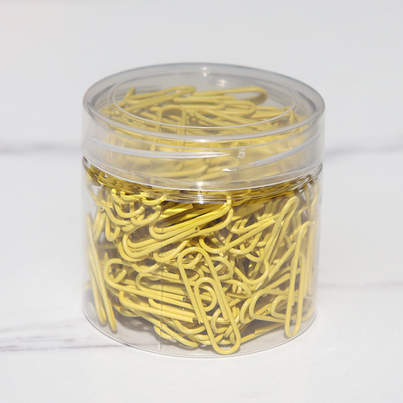 200pcs 28mm Colored Metal Paper Clip Bookmark Office Stationery Cartoon Anti Rust Pin Return Type Needle: Burgundy