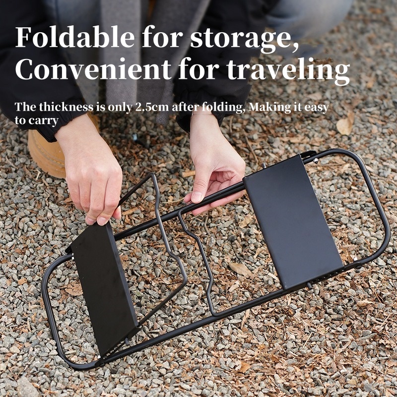 Outdoor telescopische campingtafel Opvouwbaar mini-kachelrek In hoogte verstelbare klaptafel Multifunctionele draagbare roostertafel