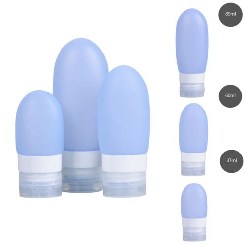 Home Travel Packing Silicone Press Bottles Set Silicone Tube PP Portable Lotion Shampoo Bath Container Makeup Organizers