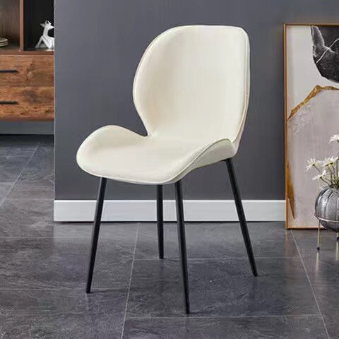 Dining chair metal with leather Dining chair: 8