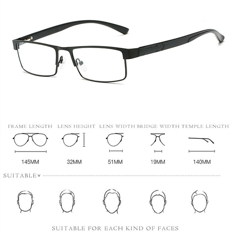 Wolhool Mannen Titanium legering Leesbril Niet sferische 12 Layer lenzen Retro Business Hyperopie Brillen