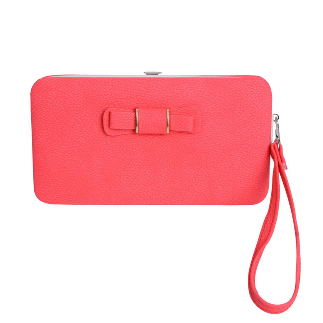 Dames portemonnee dames dames portemonnee drukknoop portemonnee telefoon tasje strik multi-card bit kaarthouder portemonnee dames luxe billetera mujer: N