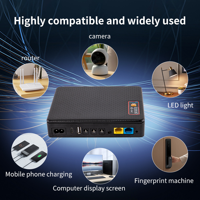 16000 mah DC ononderbroken voeding mini UPS batterij backup 5 v 9 v 12 v usb router optische modem voeding POE Mobiele power bank