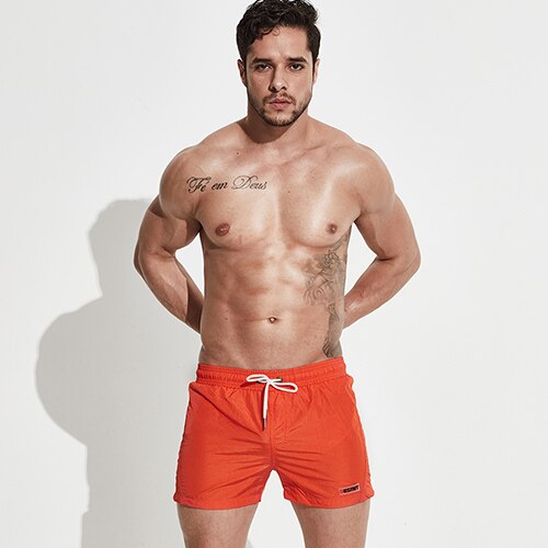 Desmiit-pantalones cortos deportivos para hombre, Shorts masculinos de secado rápido con forro de Surf, ligeros para el hogar, para playa y verano, DT69: Orange / M