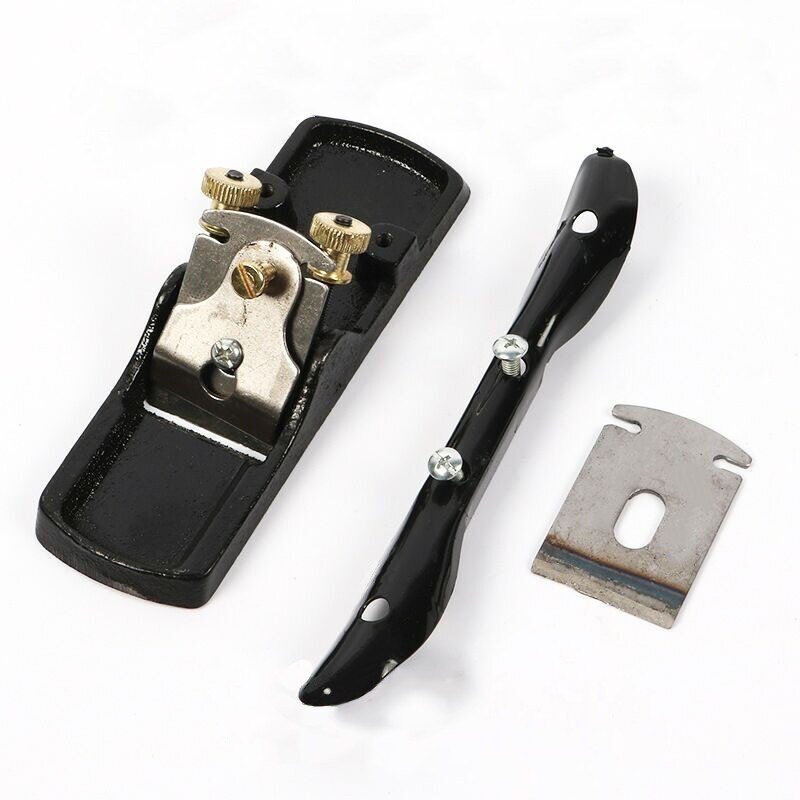 Mini Hand Push Gietijzeren Zwart Houtbewerking Schaafmachine Hand Schaven Dubbele Draad Kleine Schaafmachine