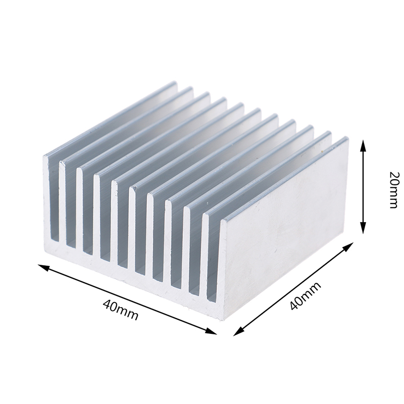 Extruded Aluminum Heatsink For High Power LED IC Chip Cooler Radiator Heat Sink: Brown