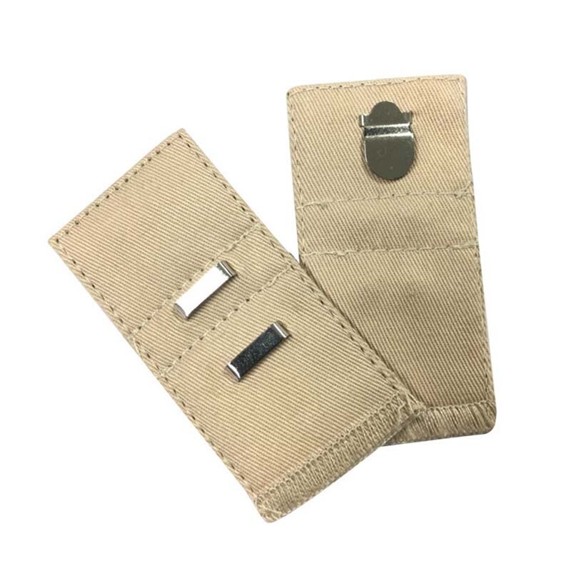 1 Pcs Broek Gesp Extender Broek Zwangerschap Tailleband Riem Zwaarlijvige Zwangere Riem Extension Aanpassing Elastische Gesp: Apricot