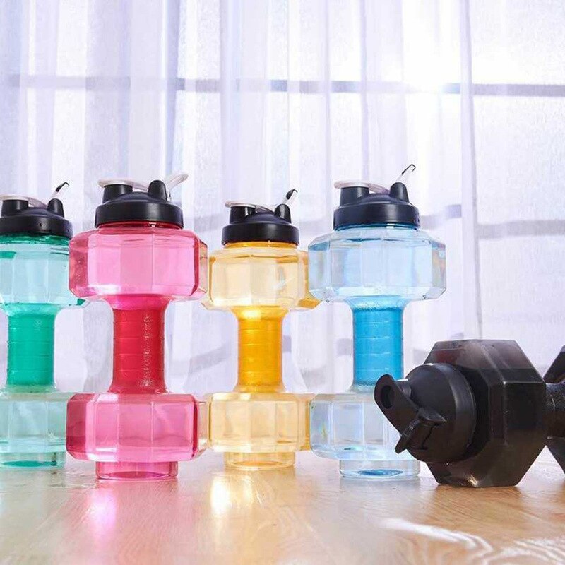Manualer treningsvekt manual bodybuilding treningssett sport vannflasker 2.2l store sportsløp unisex sett for trening