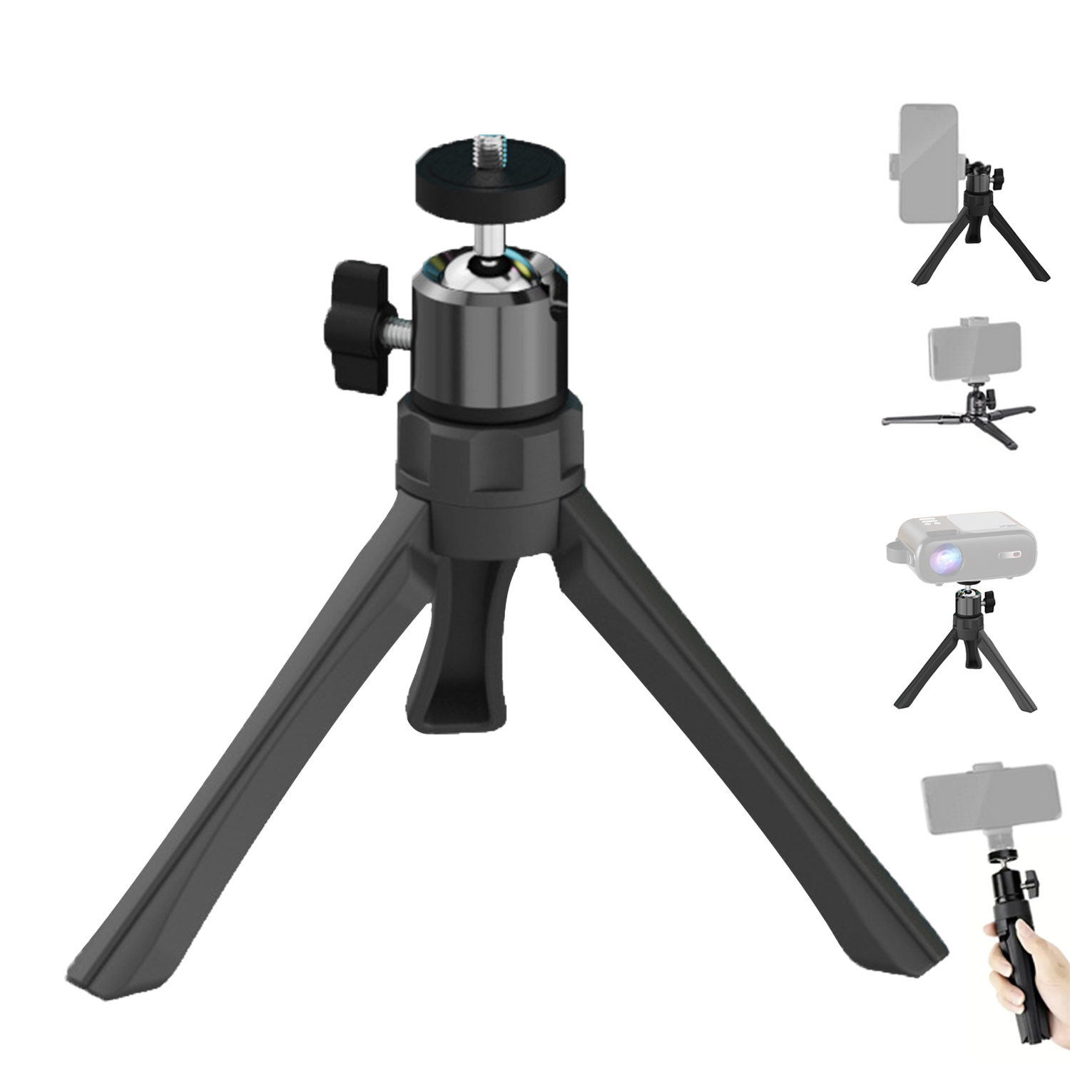 Desktop Projector Stand Desktop Mobile Phone Holder Tripod Live Support Rack Folding Projector Bedside Stand