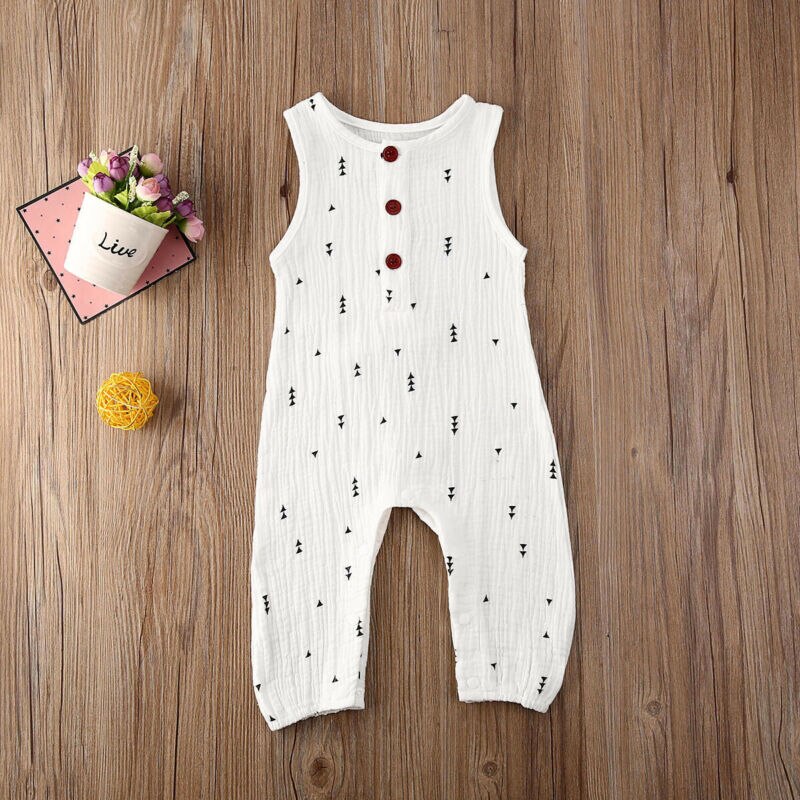 0-24M bebé niñas niño chico chaleco sin mangas mameluco trajes de verano ropa