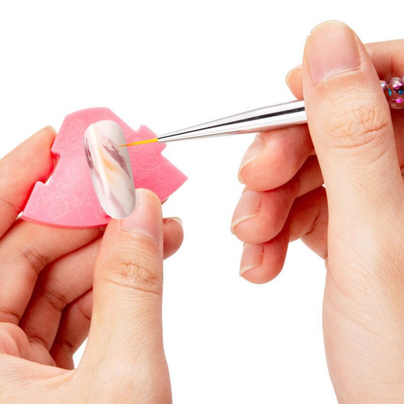 5/7/8 Stuks Nail Art Liner Tekening Pen Brush Diy Uv Gel Nail Lijn Strepen Schilderen Pen acryl Handvat Manicure Tool 7/9/11/15/20Mm