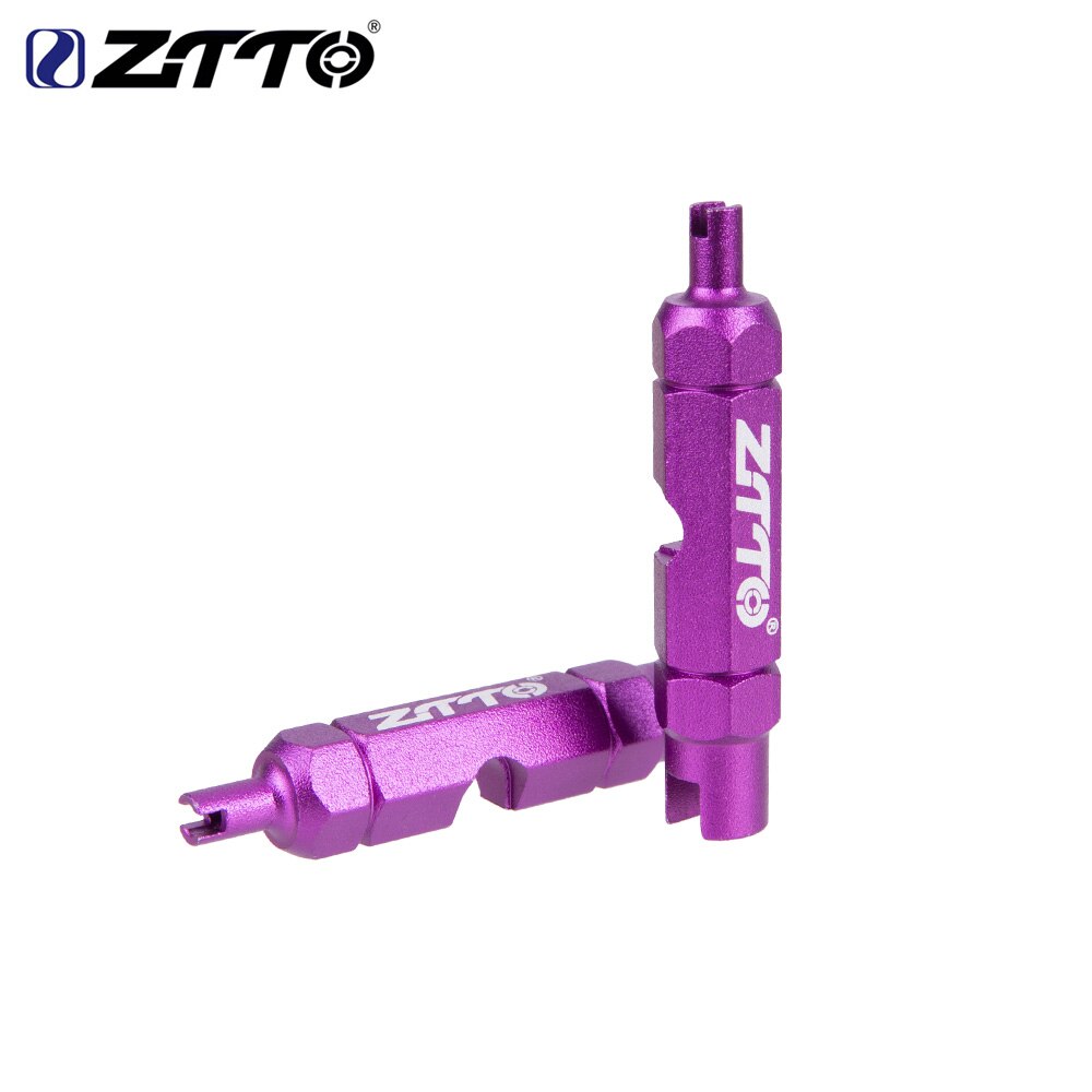 ZTTO MTB Bicycle Multifunctional Valve Tool Road Bike Aluminum Alloy Schrader/Presta AV/FV Nozzles Tube Core Wrench Removal Tool: Default Title