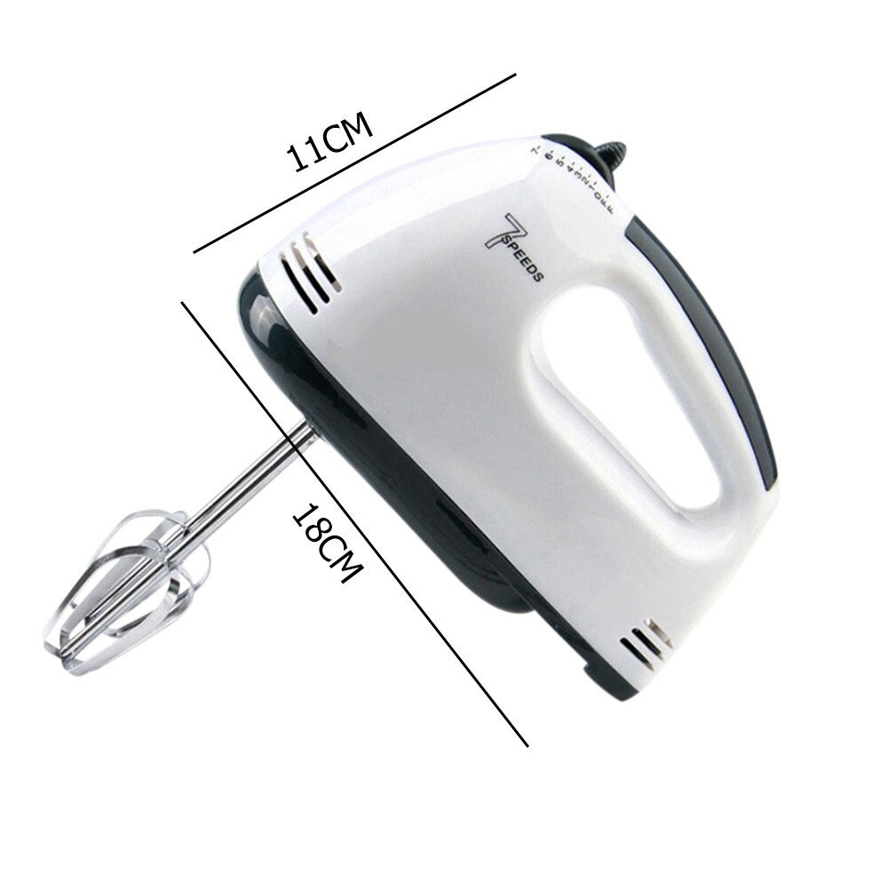 Hand mini mixer keukenmachine 7 snelheden elektrische cakemixer handbediende eierklopper keukenmachine roomdeeg roerder bakgereedschap: Default Title
