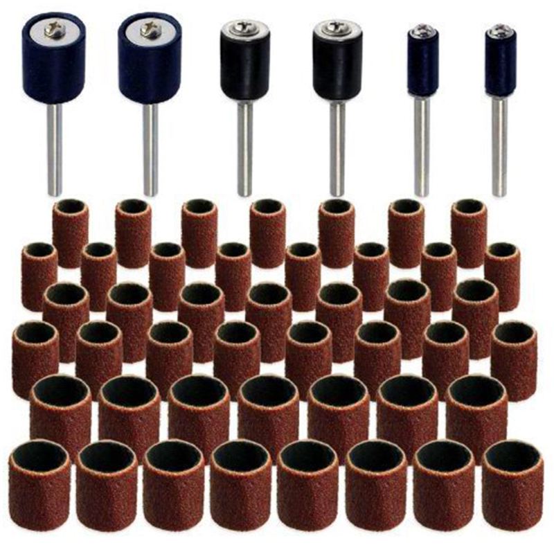 Merryland Drum Schuren 80# 6.5mm voor Dremel 184pcs, Industrieel Niveau