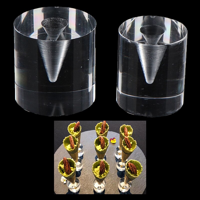 1Pcs Ijs Houder Acryl Cupcake Ijshoorntjes Houder Stand Voor Wedding Party Buffet Display Ijs Tool