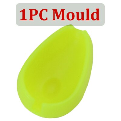 30g/40g/50g Carp Fishing In Line Method Feeders Accessories Set Quick Release Flat Method Feeder and Bait Mould for Carp Feeders: 1PCS Mould