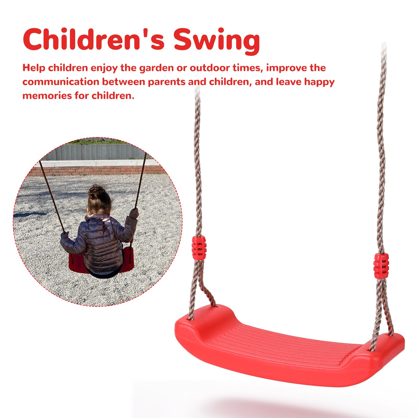 Outdoor Kinderen Swing Met Touw Speeltuin Set Speelgoed Kunststoffen Swing Buigen Kunststoffen Swing Kids Outdoor Speelgoed Camping Games