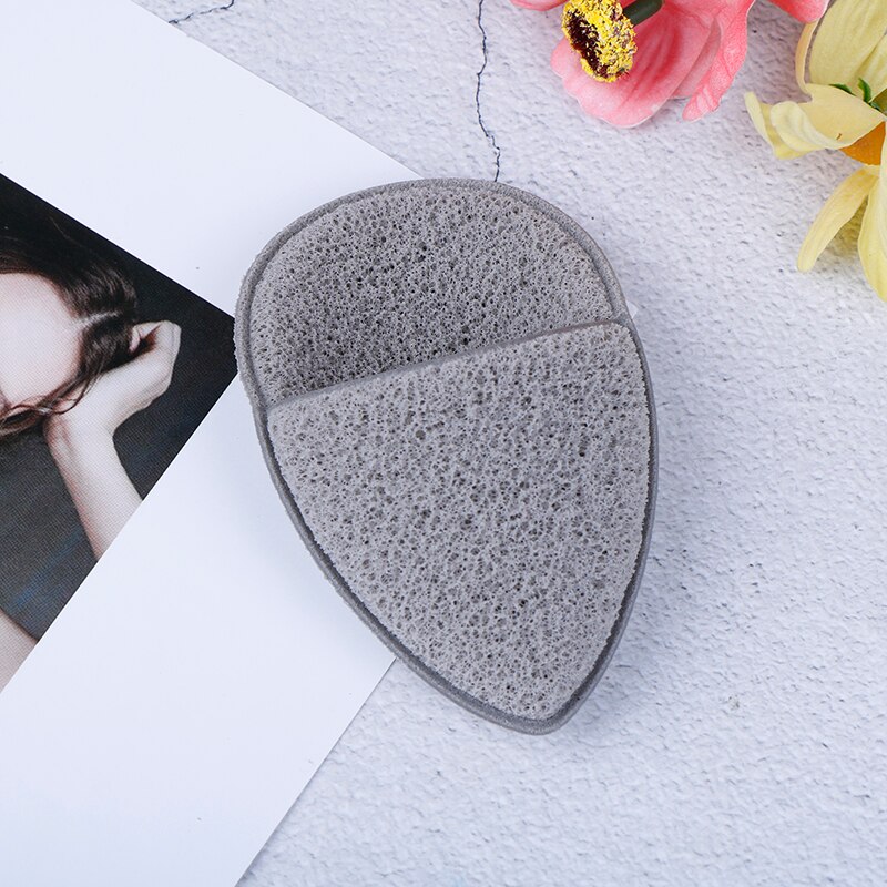 1Pcs Water Shape Sponge Cosmetic Puff Face Cleaning Sponge Natural Puff Facial Cleanser Tool: Gray