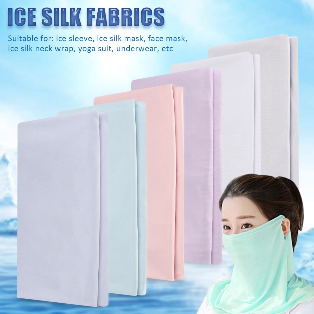 High Stretch Ijs Zijde Doek Stof Patchwork Doek Diy Outdoor Sjaal & Sjaals Doek Naaien Materiaal Zon Bescherming Kleren