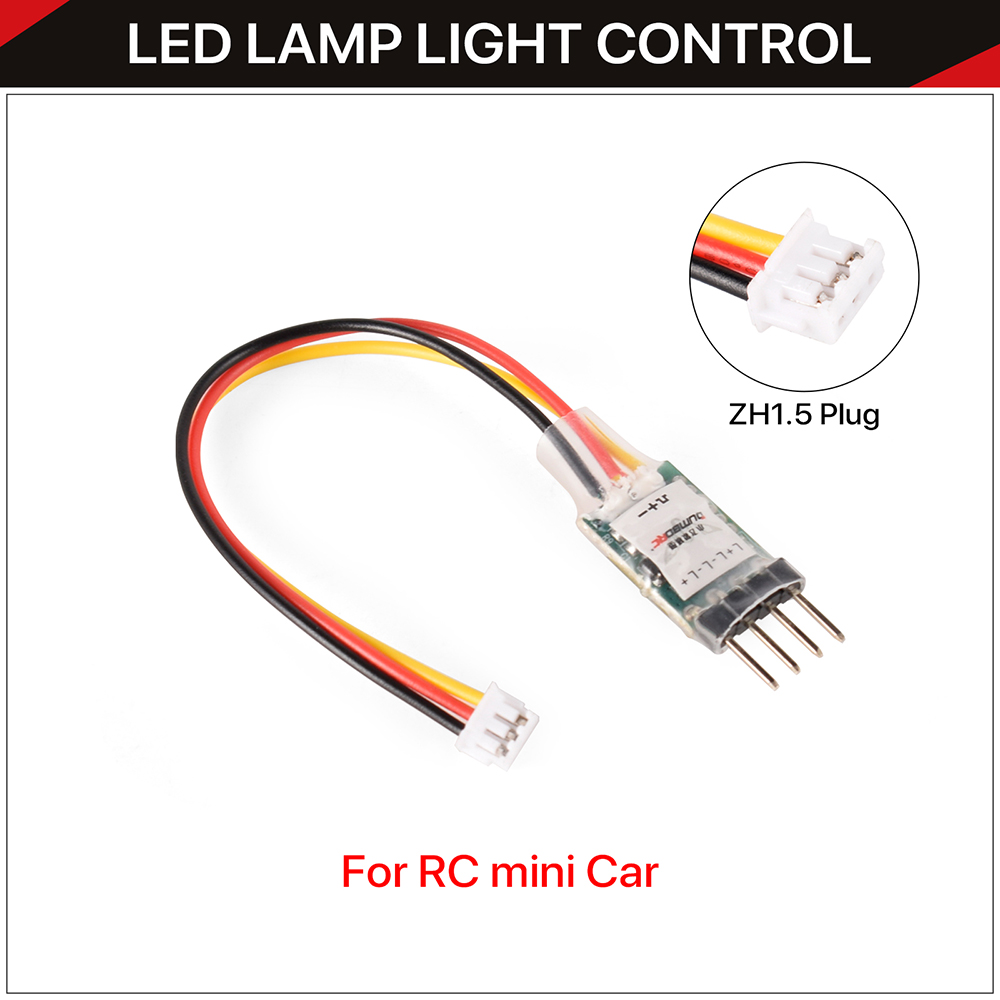 DUMBORC RC Light Controller LED Switch Panel System Turn on/Off 3CH for RC Car Vehicle RC Mini Car Fixed Wing Aircraft Parts: WHITE