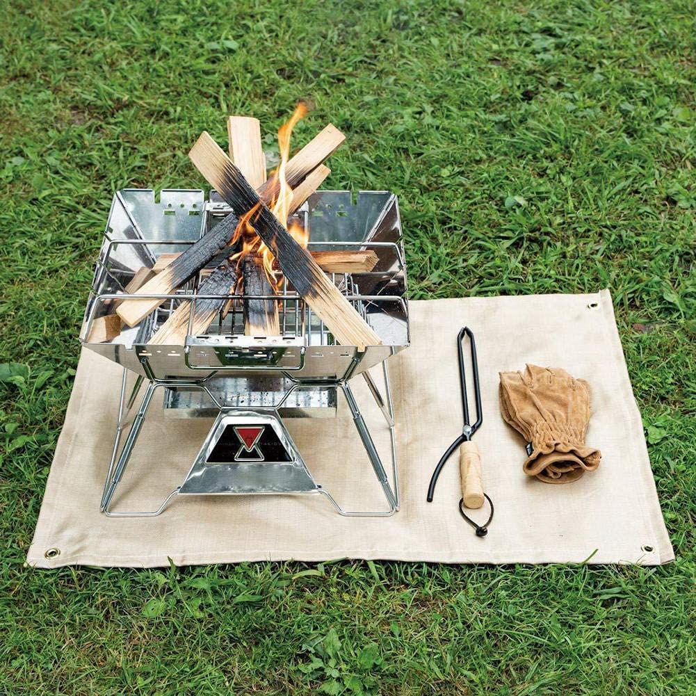 Brandtæppe varmeisolering pad udendørs camping grill beskyttelsesmåtte høj temperatur resistent flammehæmmende ovnmåtte