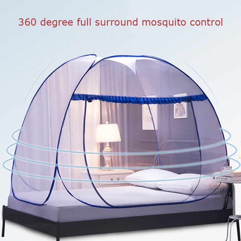Pop-Up Tente de Moustiquaire pour Lits Anti Moustiques Pliante avec Fond Plein pour Voyage FPing