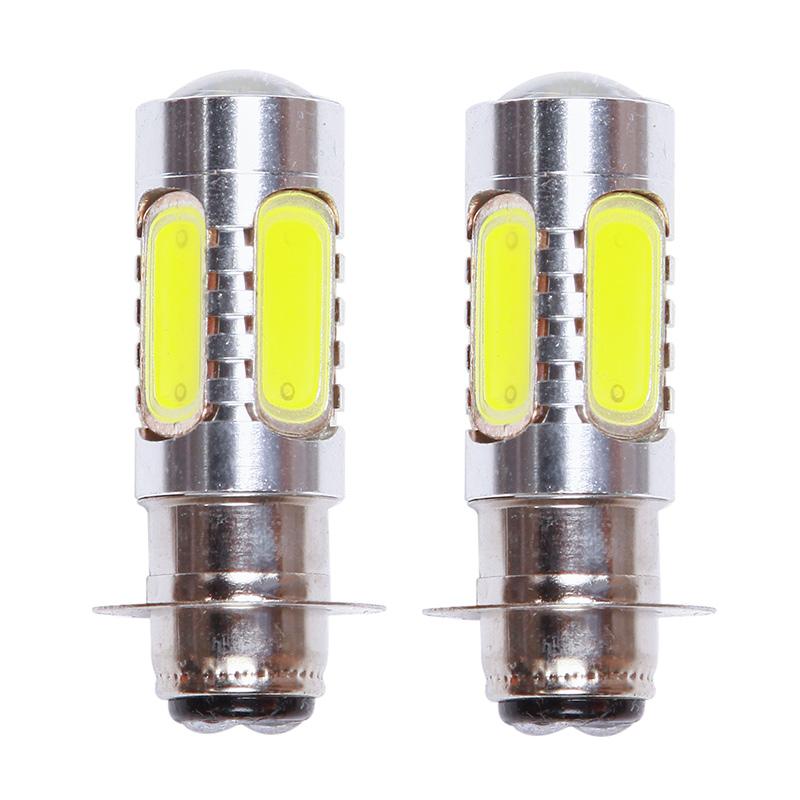 2x LED 7000K Cool White Headlight Bulbs For Honda TRX Rancher 350 400 Recon 250