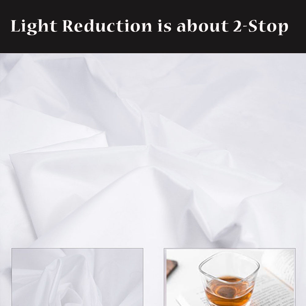 DIY 2 parada de difusión tela difusora de fotografía tela 1,5x2M tela modificada de luz para iluminación Softbox caja de luz Panel de tienda