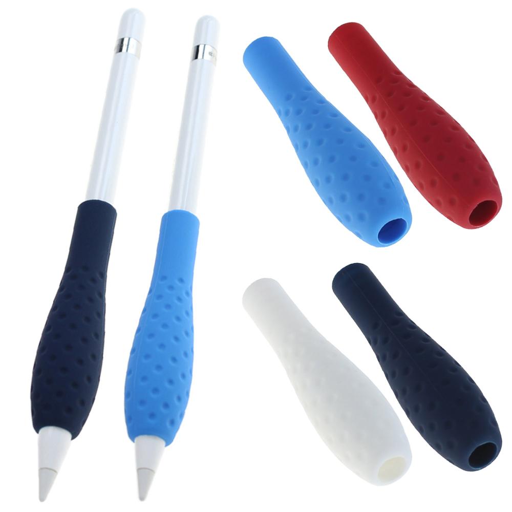 Niebieski Silikonowy Ergonomiczny Uchwyt Etui Ochronne do Apple Pencil Stylus
