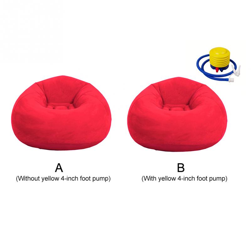 Bean Bag Chair Recliner Inflatable Lazy Sofa Living Room Couch Ultra Soft Washable Outdoor Comfortable Bedroom Home Decoration