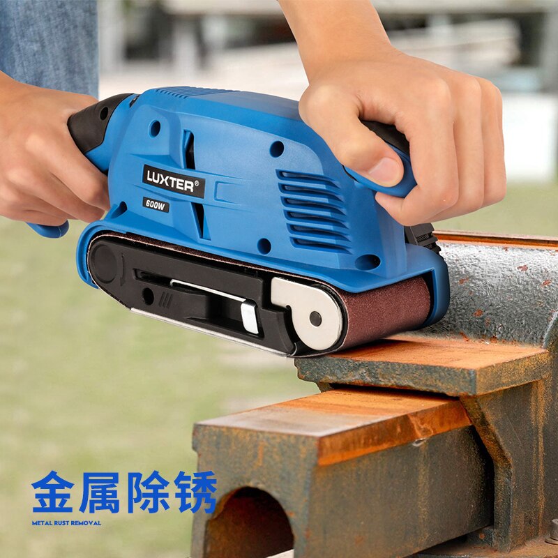Portable sanding belt machine tank surface sanding machine small polishing machine woodworking household sandpaper machine