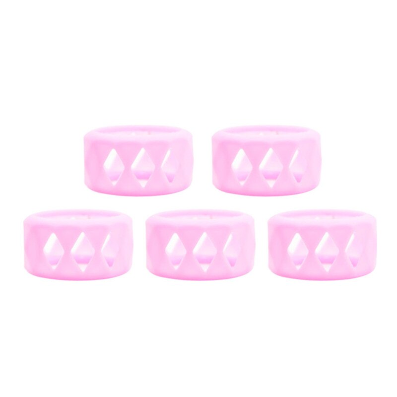 5Pcs Fatube Bubble Glazen Buis Anti Kraken Siliconen Beschermhoes Mesh Decoratieve Cover Voor Glas: Roze