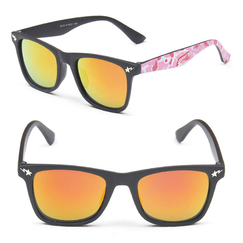 Børns solbriller firkantet spejl solbriller mærke solbriller til drenge og piger briller  ua400