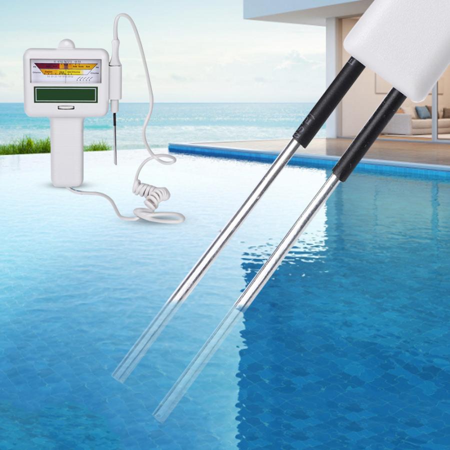 Vandtester resterende klortester vanddetekteringsmåler til swimmingpool spa vandtestværktøj ph tester